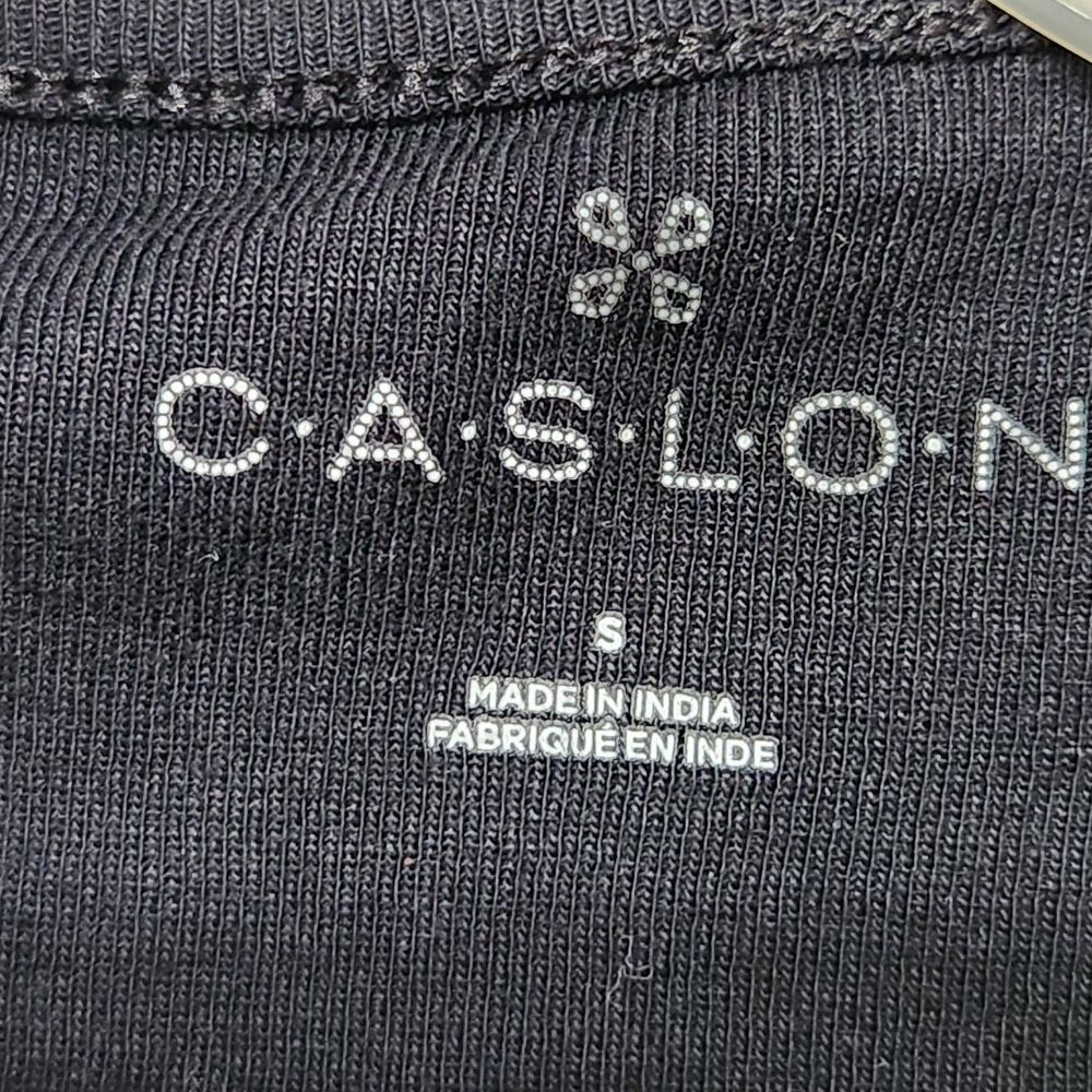 Caslon Top Size Small Black Nordstrom Casual Top - Picture 11 of 12